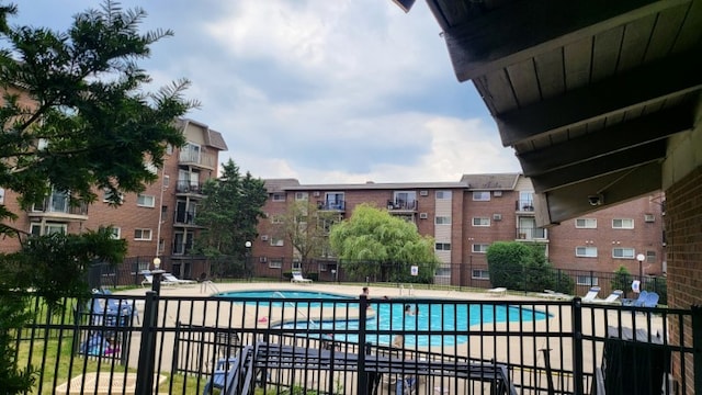 view of pool with a patio