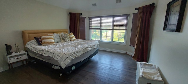 bedroom featuring hardwood / wood-style floors