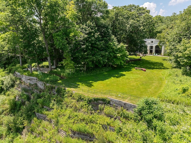 view of yard featuring a rural view