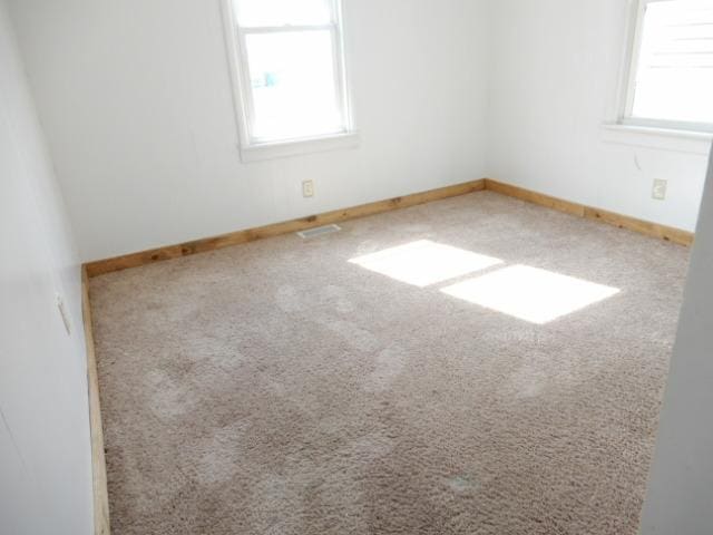 empty room with carpet and a healthy amount of sunlight