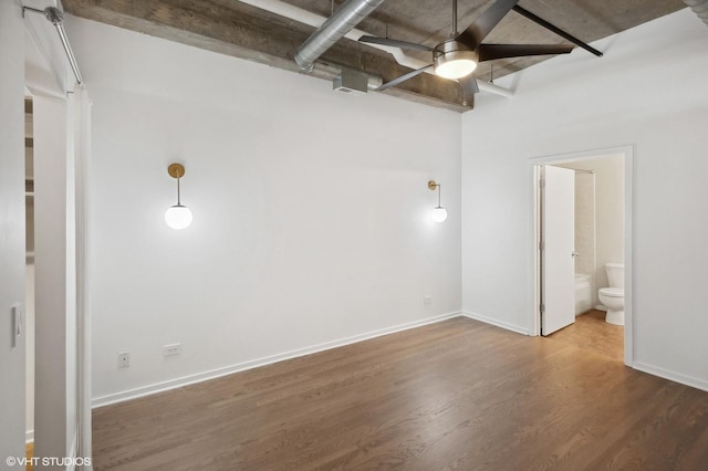 interior space featuring wood-type flooring