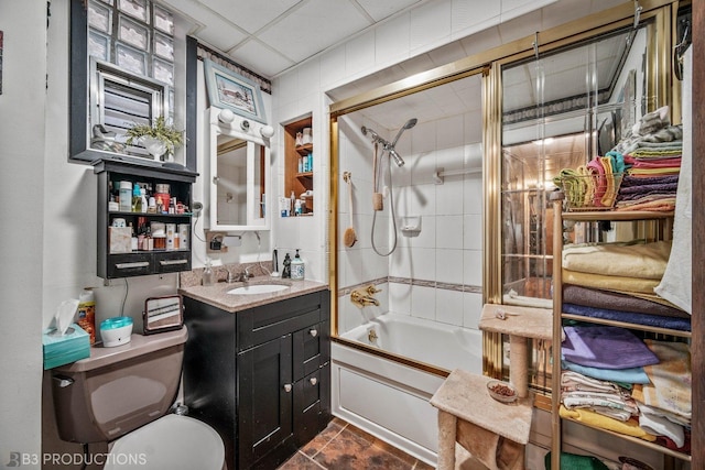 3600 S Union Ave, Chicago, IL 60609 - full bath with vanity, bathtub / shower combination, and tile patterned floors