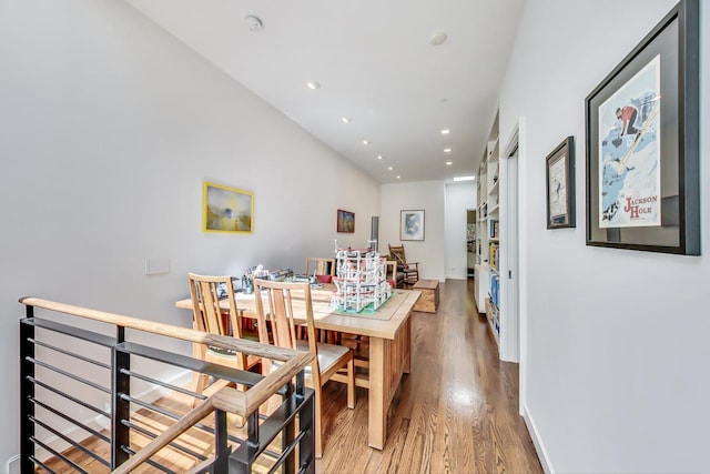 dining area featuring hardwood / wood-style floors