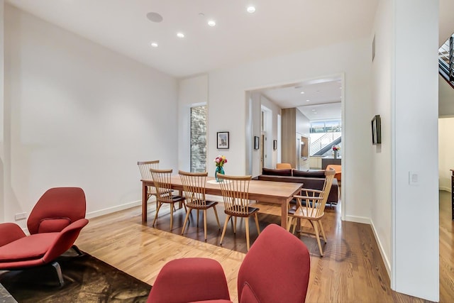 dining room featuring hardwood / wood-style floors