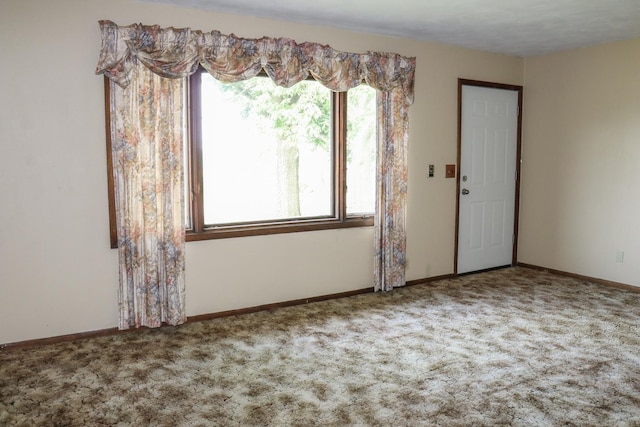 view of carpeted empty room