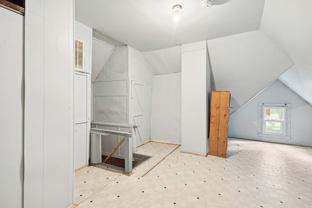 bonus room with lofted ceiling