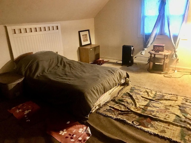 bedroom with carpet floors