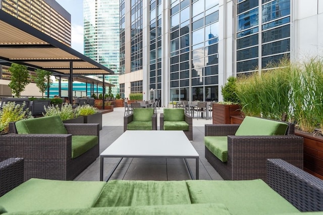 view of patio / terrace with outdoor lounge area