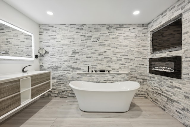 bathroom featuring a tub