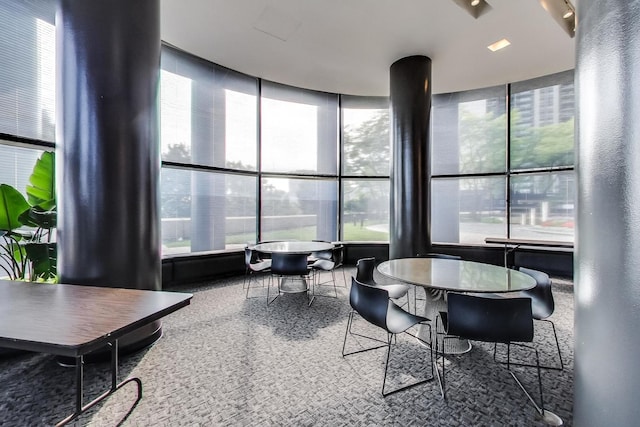 155 N Harbor Dr Unit 1003, Chicago, IL 60601 - dining room featuring speckled floor