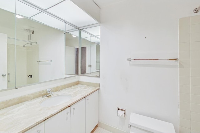 155 N Harbor Dr Unit 1003, Chicago, IL 60601 - bathroom with vanity, toilet, and a shower