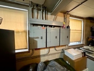 utility room with electric panel