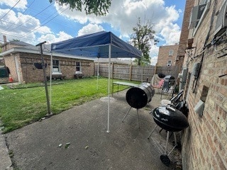 view of patio / terrace featuring a grill