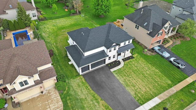 birds eye view of property