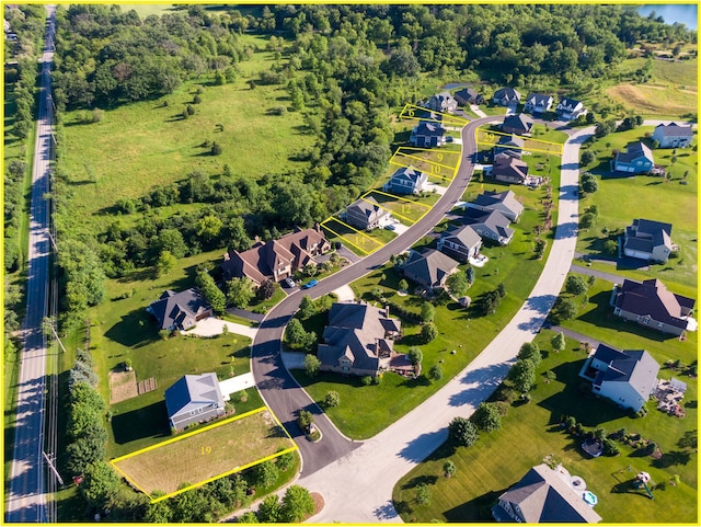 birds eye view of property