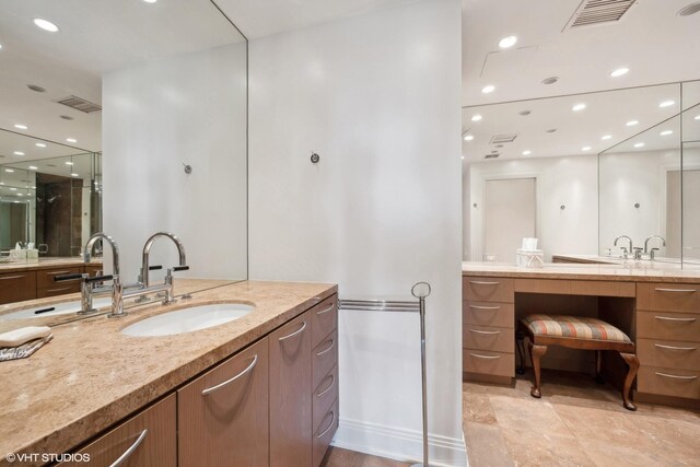 bathroom with vanity