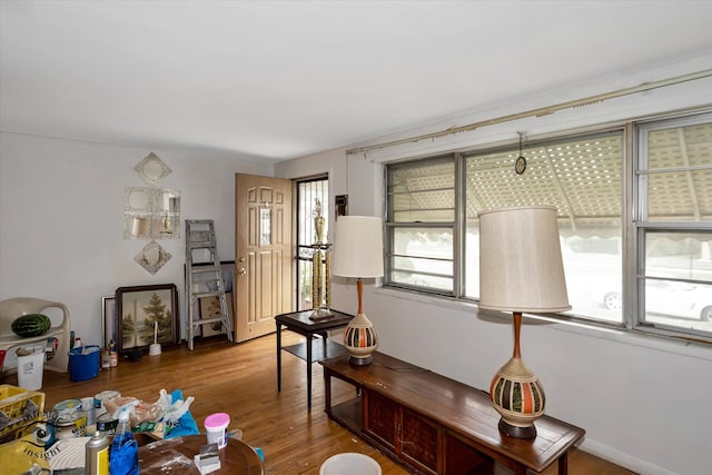 interior space featuring hardwood / wood-style flooring