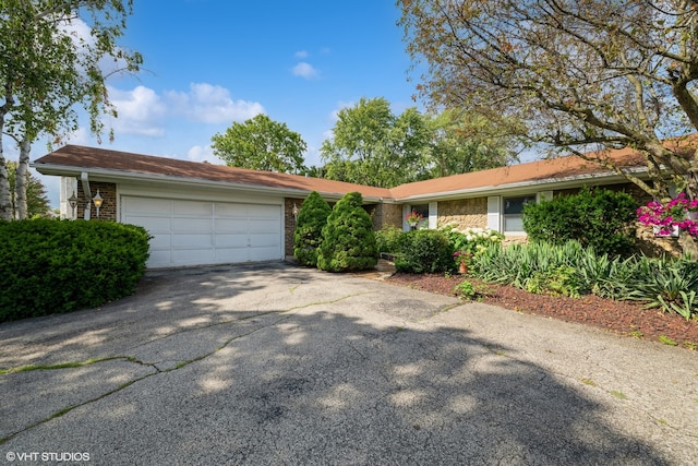 exterior space featuring a garage