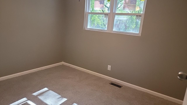 view of carpeted empty room