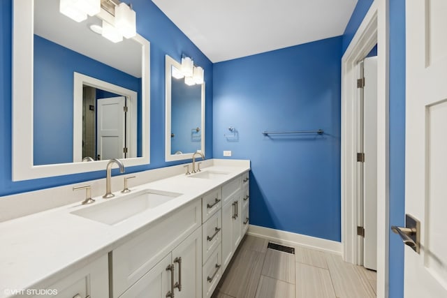 bathroom featuring vanity