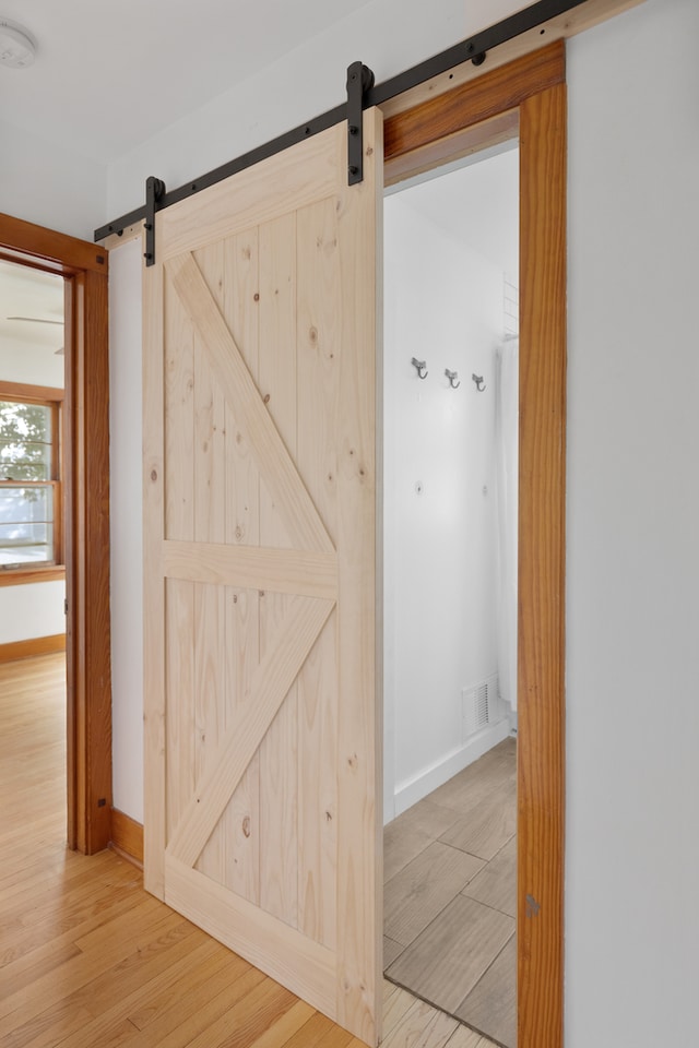 interior space featuring hardwood / wood-style flooring