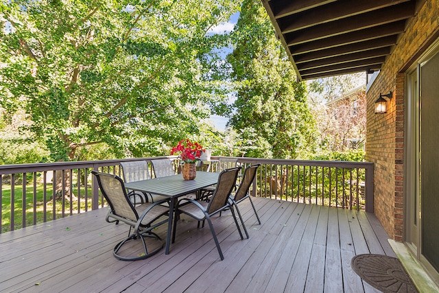 view of wooden terrace