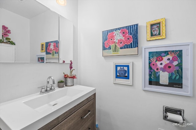 bathroom with vanity