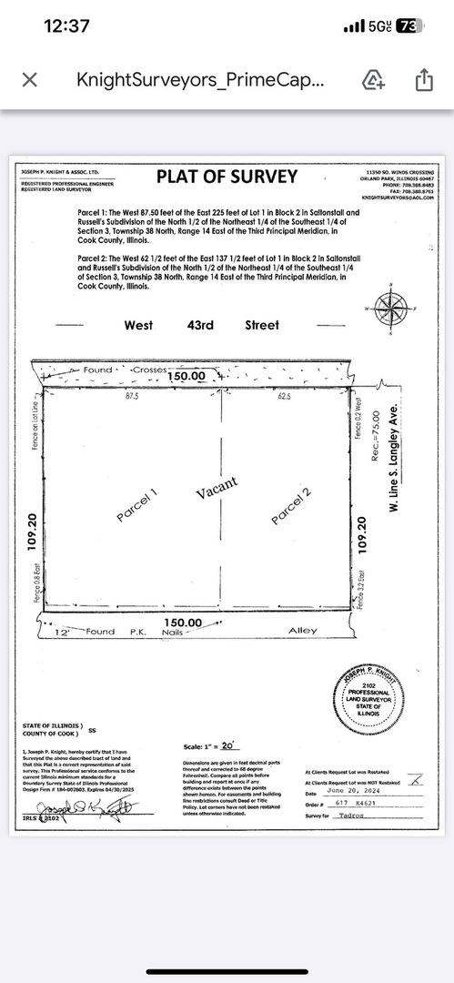 641-645 E 43rd St, Chicago IL, 60653 land for sale