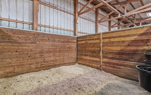 view of horse barn