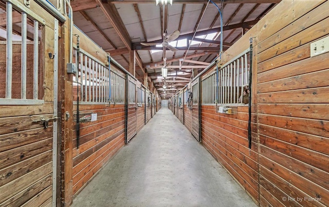 view of horse barn