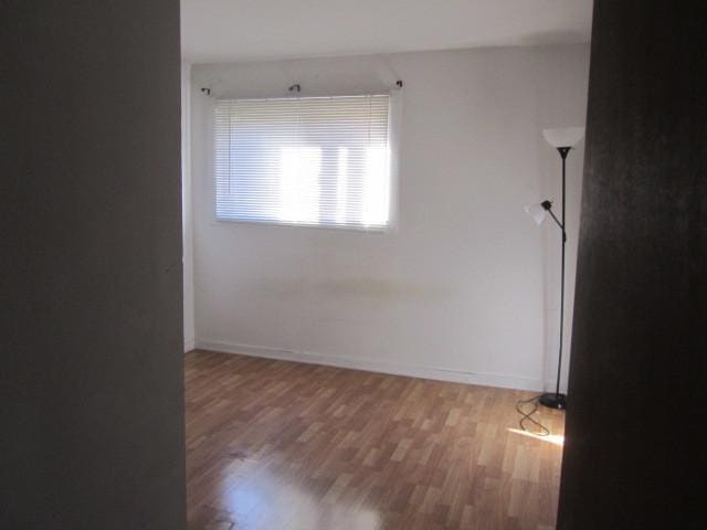 empty room with hardwood / wood-style floors