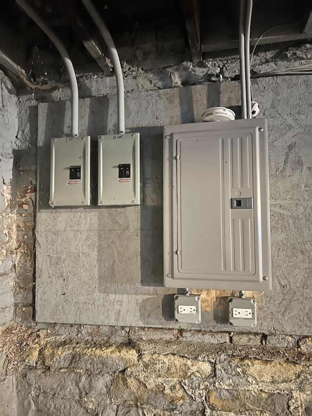 utility room with electric panel