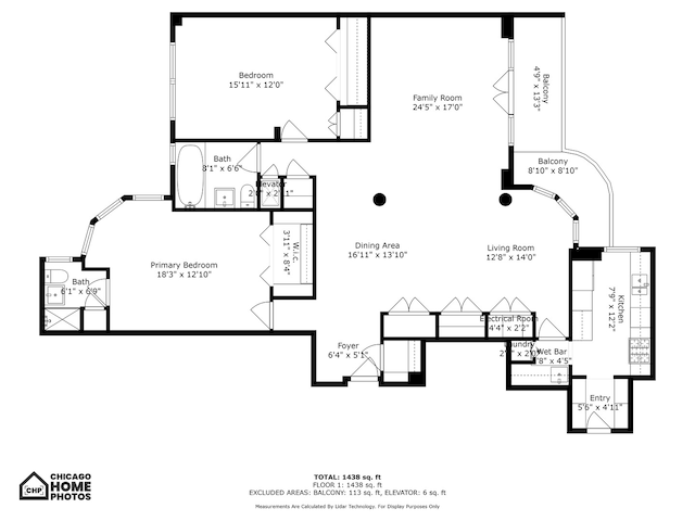 1755 E 55th St Unit 804, Chicago, IL 60615 - floor plan / room layout