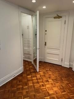 1755 E 55th St Unit 804, Chicago, IL 60615 - hallway featuring recessed lighting and baseboards