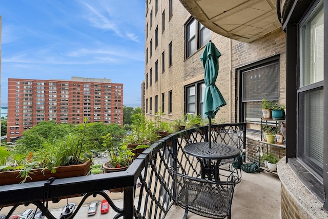 view of balcony