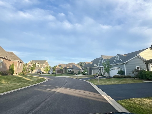 view of street with a residential view