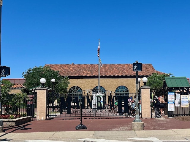 view of property featuring fence