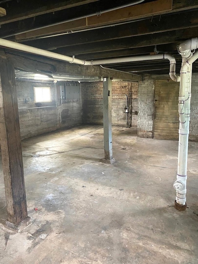 view of basement