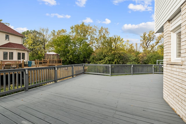 view of wooden terrace