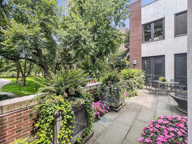 view of patio / terrace with fence