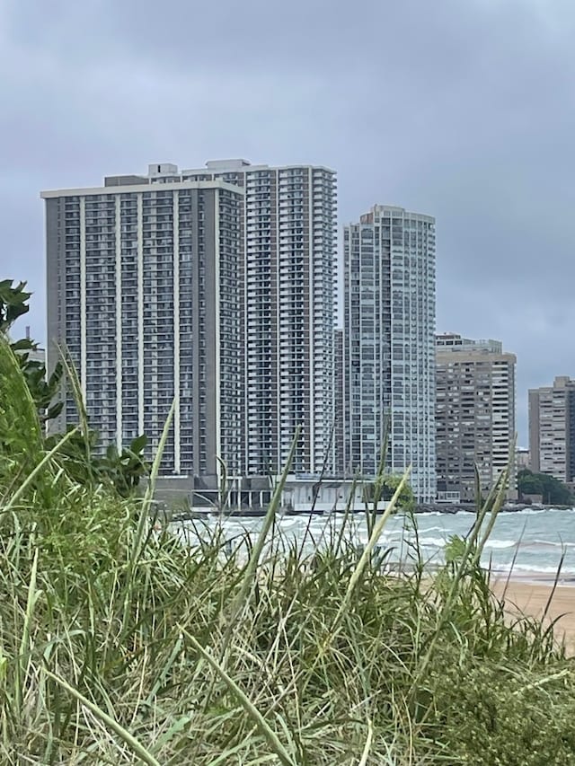 view of property with a city view