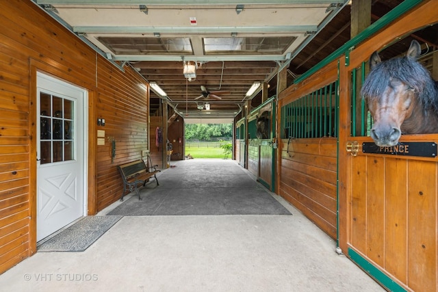 view of horse barn