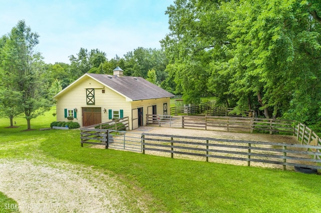 view of stable