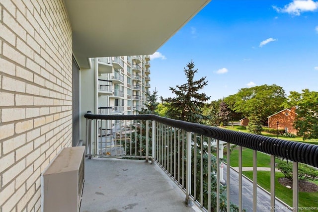 view of balcony