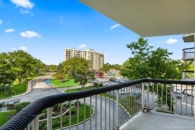 view of balcony