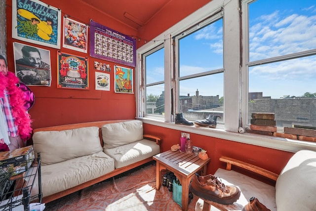 view of sunroom