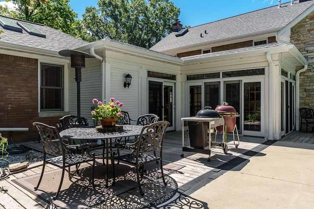 view of patio / terrace featuring a deck