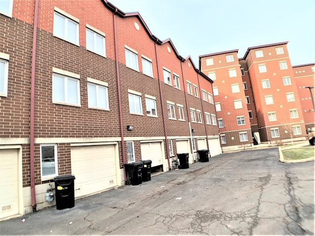 view of property with a garage