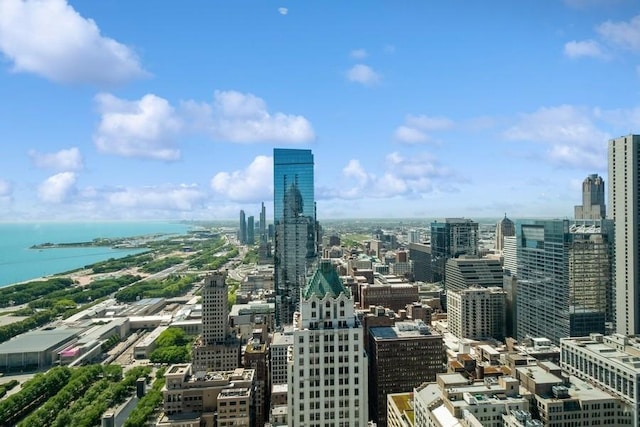 view of city featuring a water view