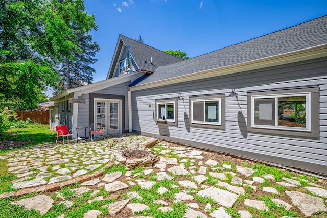 rear view of house with a patio area